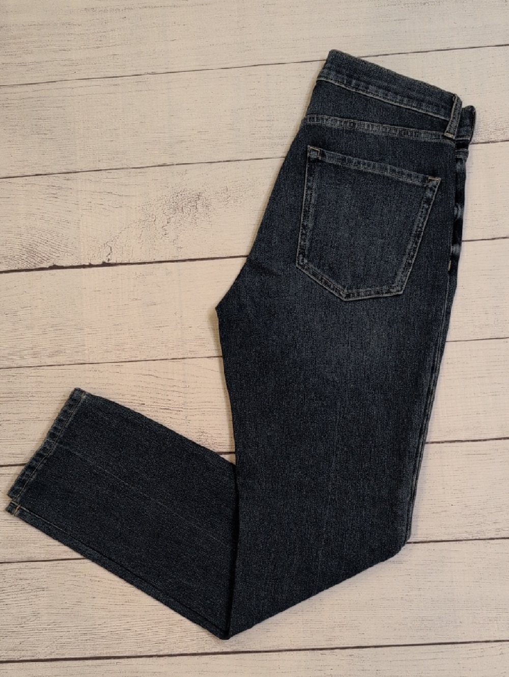 Banana Republic High-Rise Slim Straight Jeans in Dark Blue - Size 27 - Picture 10 of 10